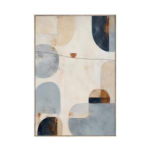 Soft Geometry Abstract Wall Art | Oildeco