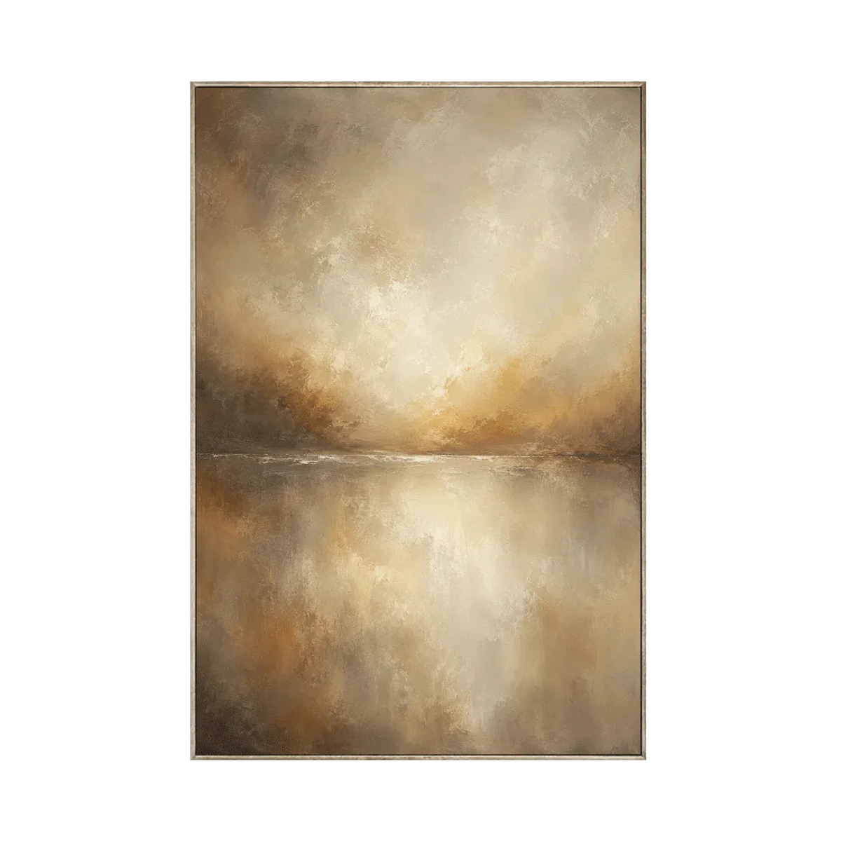 Golden Veil Strukturierte Wandkunst