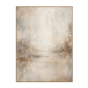 Quiet Linen Textured Wall Art | OILDECO
