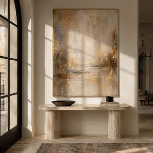 Quiet Linen Textured Wall Art room scene 4 | Oildeco