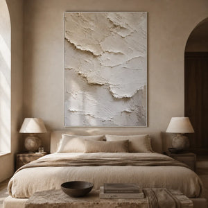 Layered Plaster Textured Wall Art room scene 6 | Oildeco
