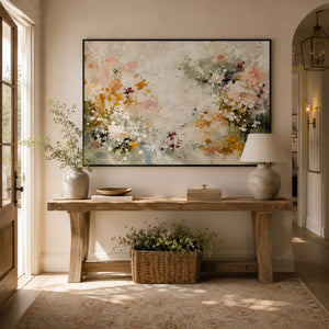 Wildflower Meadow Floral Wall Art room scene 5 | Oildeco