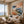 Peach Current Abstract Wall Art room scene 3 | Oildeco