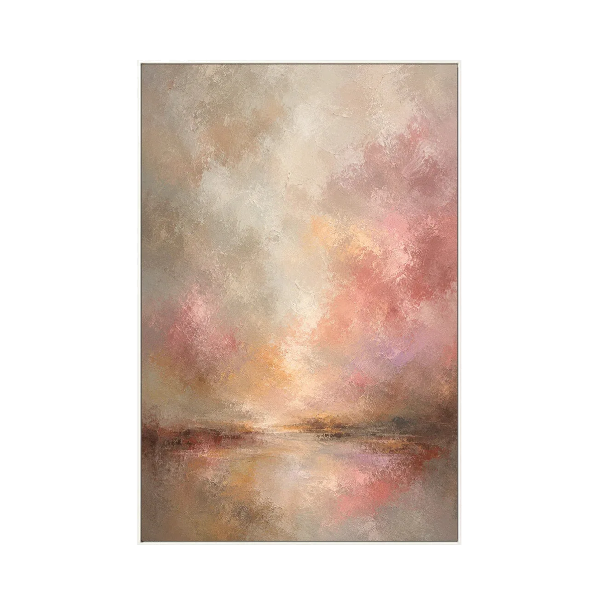 Blush Glow Abstrakte Wandkunst