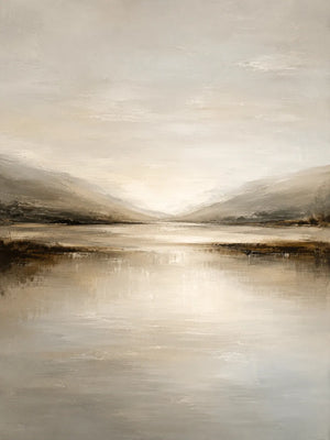 Quiet Estuary Landscape Wall Art room scene 1 | Oildeco