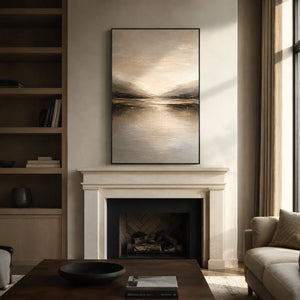 Quiet Estuary Landscape Wall Art room scene 2 | Oildeco