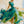 Original artwork view of Emerald Dancer Figure Wall Art | OILDECO