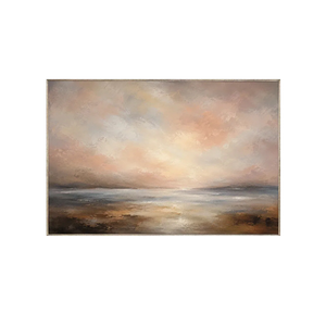 Rosewater Horizon Landscape Wall Art | Oildeco