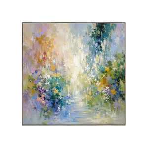 Garden Stream Floral Wall Art | Oildeco