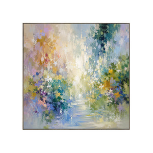 Garden Stream Floral Wall Art | Oildeco