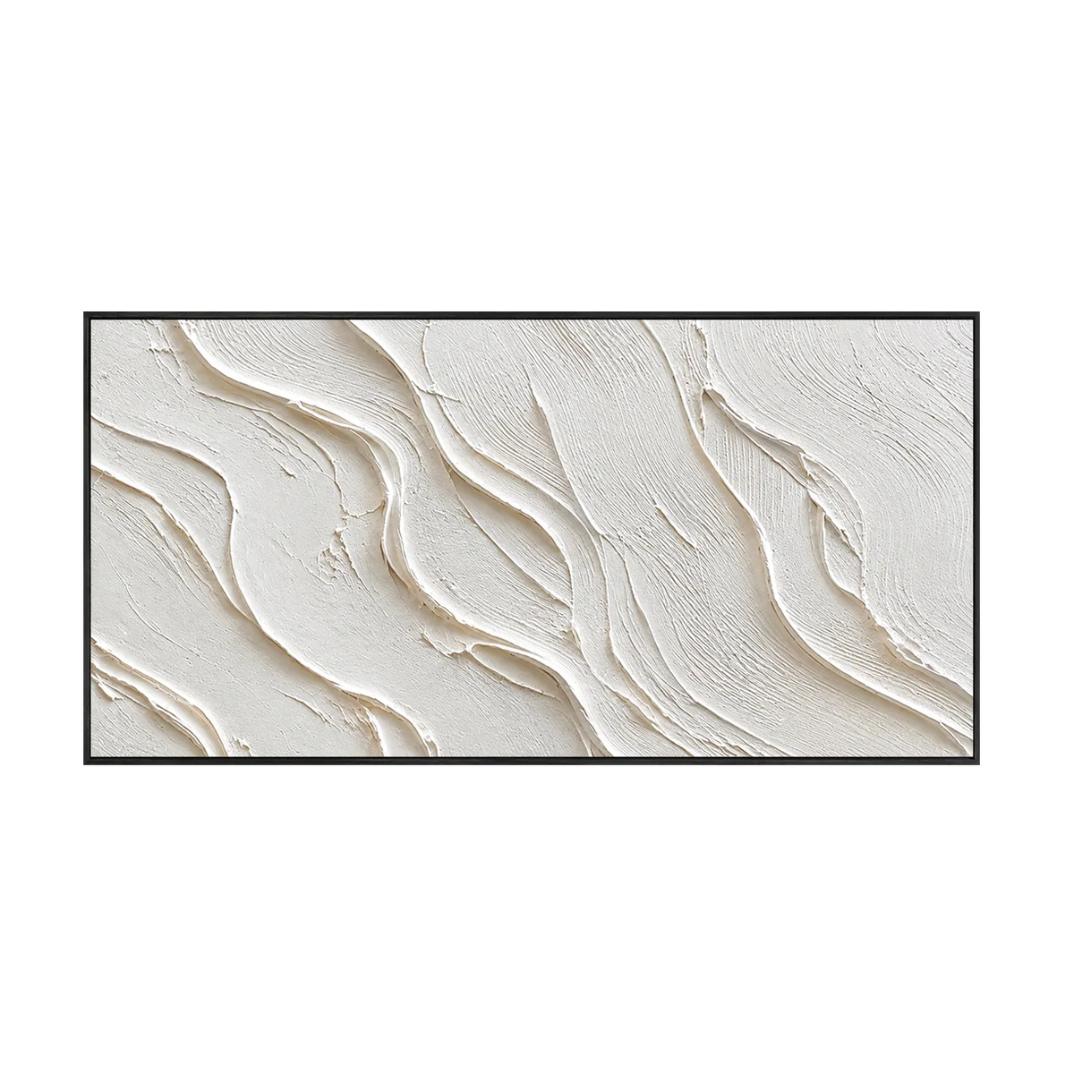 Arte de pared texturizado de ondas suaves