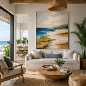 Windward Shore Coastal Wall Art room scene 5 | Oildeco