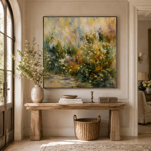 Wild Garden Floral Wall Art room scene 4 | Oildeco