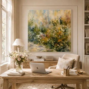 Wild Garden Floral Wall Art room scene 6 | Oildeco