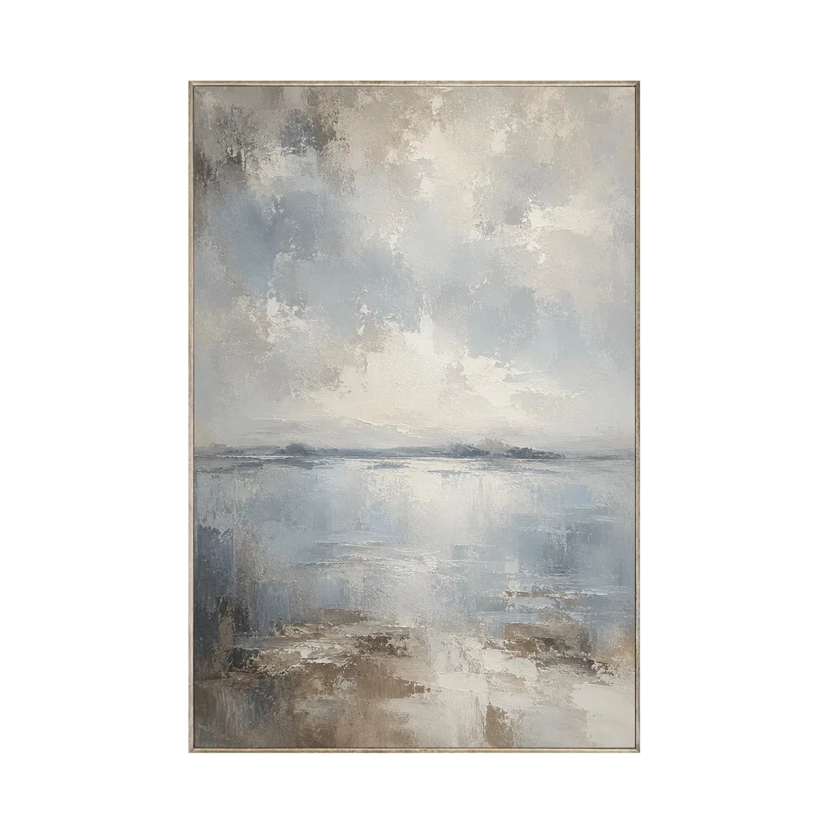Silver Mist Seascape Wall Art