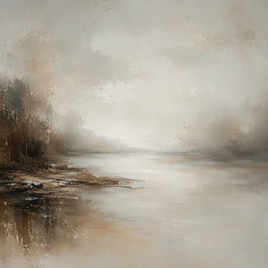 Soft Harbor Landscape Wall Art room scene 1 | Oildeco