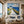 Blue Cottage Coastal Wall Art room scene 3 | Oildeco