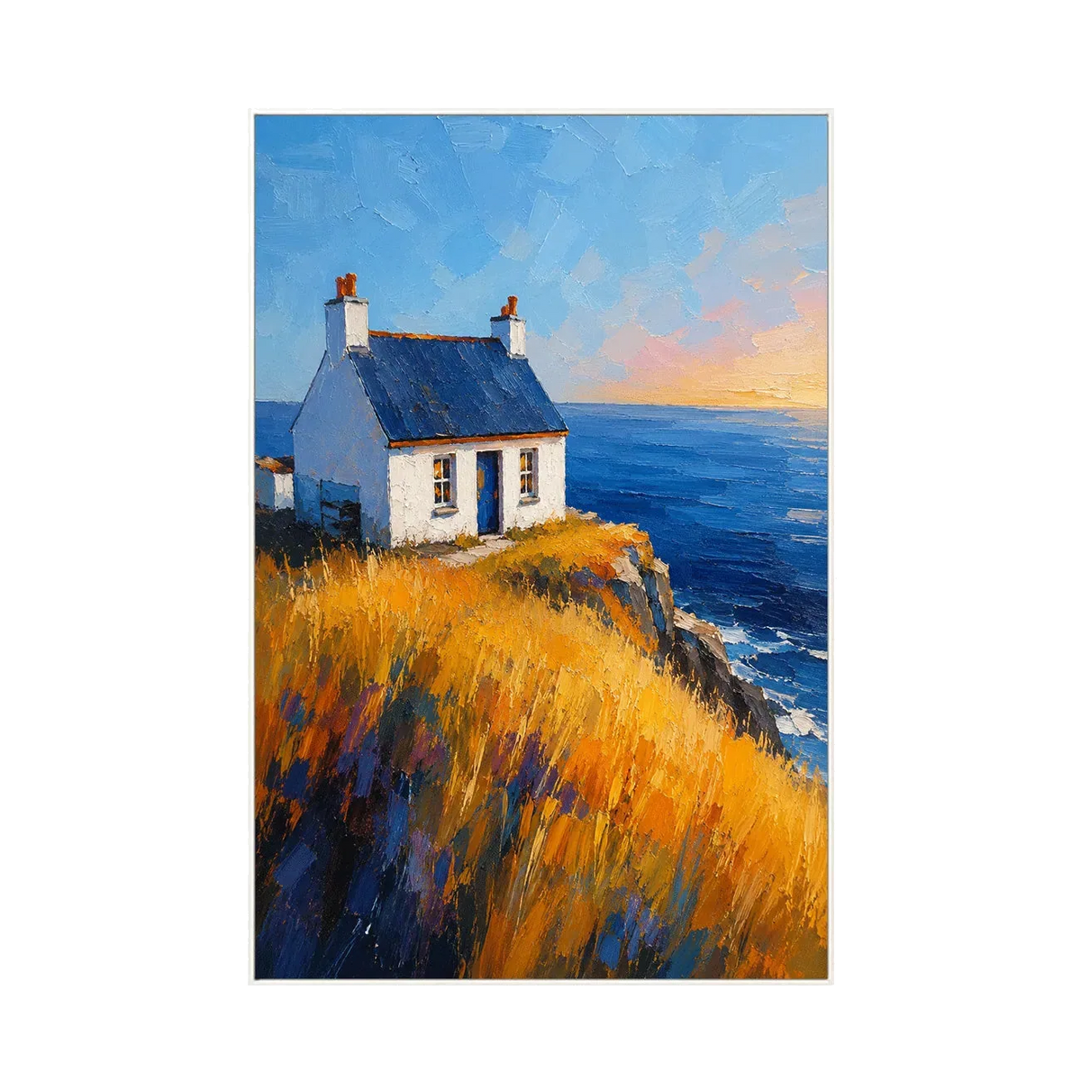 Arte de pared costero Cliff Cottage