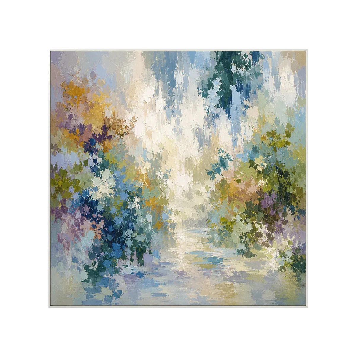 Blühender Pfad Blumen-Wandkunst
