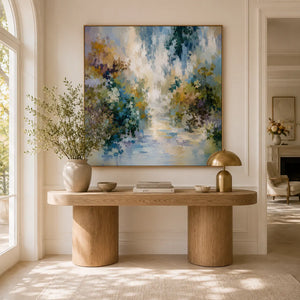 Blooming Path Floral Wall Art room scene 4 | Oildeco