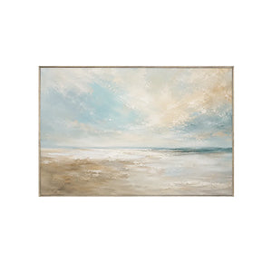 Pale Surf Coastal Wall Art | Oildeco