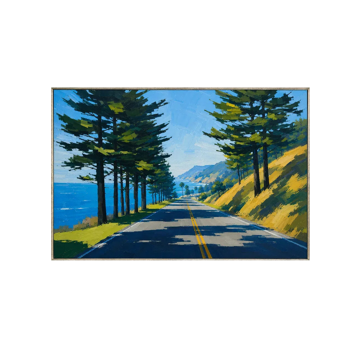 Pine Road Landschaft Wandkunst