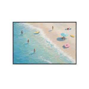 Aqua Shore Coastal Wall Art | Oildeco