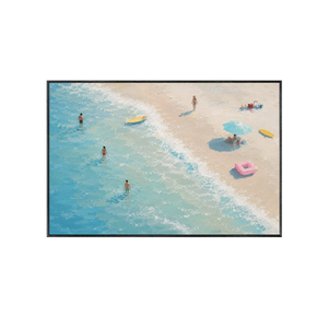 Aqua Shore Coastal Wall Art | OILDECO