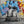 Graffiti Bench Figure Wall Art room scene 1 | Oildeco
