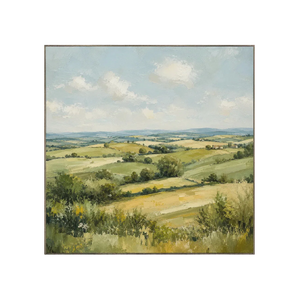 Green Valley Landscape Wall Art | Oildeco