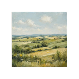 Green Valley Landscape Wall Art | Oildeco