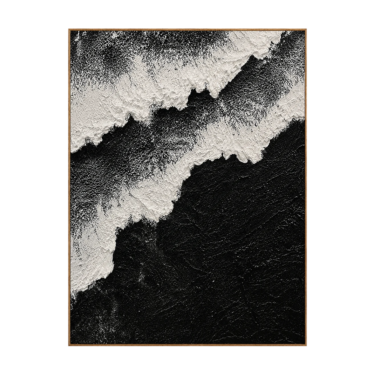 Monochromes Bergkamm Abstrakt Wandkunst