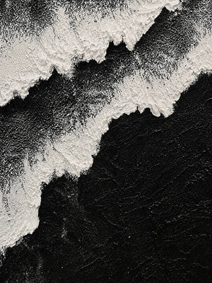 Original artwork view of Monochrome Ridge Abstract Wall Art | OILDECO