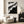 Monochrome Ridge Abstract Wall Art styled in a bright reading corner | OILDECO