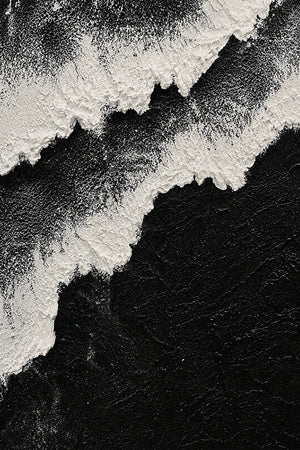 Original artwork view of Monochrome Ridge Abstract Wall Art | Oildeco