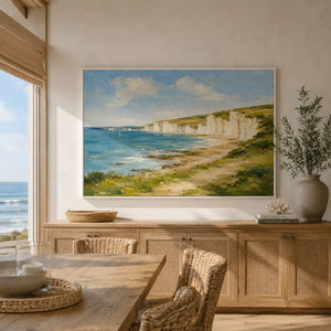 White Cliffs Coastal Wall Art room scene 4 | Oildeco