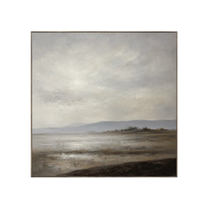 Gray Sound Landscape Wall Art | Oildeco