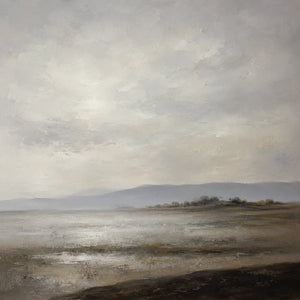 Gray Sound Landscape Wall Art room scene 1 | Oildeco