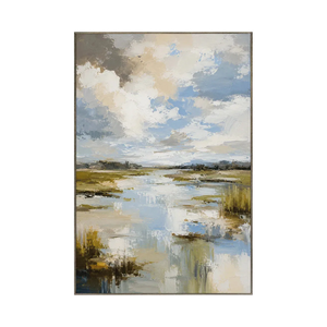 Quiet Marsh Landscape Wall Art | Oildeco