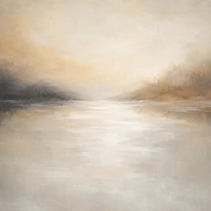 Pearl Mist Seascape Wall Art room scene 1 | Oildeco