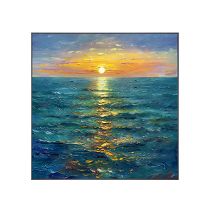 Sunlit Tide Seascape Wall Art | OILDECO