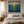 Sunlit Tide Seascape Wall Art styled above a calm bedroom | OILDECO