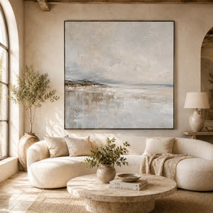 Silver Flats Seascape Wall Art room scene 2 | Oildeco