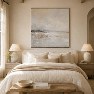 Silver Flats Seascape Wall Art room scene 3 | Oildeco