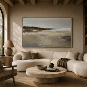Storm Shore Coastal Wall Art room scene 3 | Oildeco