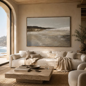 Storm Shore Coastal Wall Art room scene 5 | Oildeco