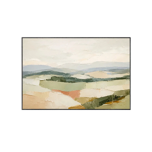 Soft Valley Landscape Wall Art | Oildeco
