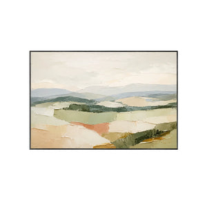 Soft Valley Landscape Wall Art | Oildeco