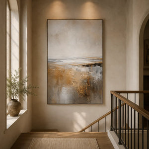 Bronze Mist Seascape Wall Art room scene 6 | Oildeco