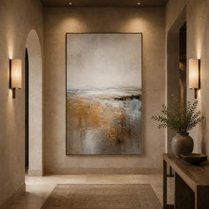 Bronze Mist Seascape Wall Art room scene 8 | Oildeco
